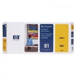HP-C4953A,(№81) Печатающая головка желтая