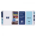 HP-C4954A,(№81 )Печатающая головка светло-голубая
