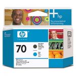 HP-C9404A(№70)Печатающая головка Матово-черный и голубой
