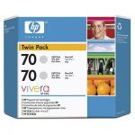HP Ink HP-CB342A(№70) Светло-серый(двойная уп.)