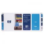 HP-C4951A,(№81) Печатающая головка голубая